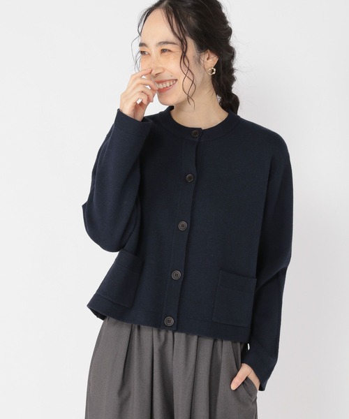 studio CLIP(スタディオクリップ)の「【マシンウォッシャブル/速乾】ソフィニー12ゲージジャケットカーディガン(カーディガン/ボレロ・レディース・ライトグレー/ライトブルー/ネイビー/オフホワイト・LARGE/MEDIUM)」の17枚目の写真