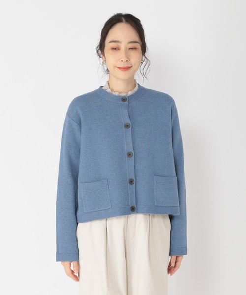 studio CLIP(スタディオクリップ)の「【マシンウォッシャブル/速乾】ソフィニー12ゲージジャケットカーディガン(カーディガン/ボレロ・レディース・ライトグレー/ライトブルー/ネイビー/オフホワイト・LARGE/MEDIUM)」の18枚目の写真