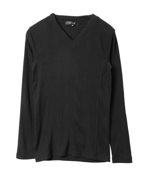 jiggys shop(ジギーズショップ)の「Vネック ロンT テレコリブ長袖Tシャツ(Tシャツ/カットソー・メンズ・ホワイト/レッド系その他2/レッド系その他/ブルー系その他2/ブルー系その他/ブラック系その他/杢グレー/ブラック・MEDIUM/LARGE/X-LARGE)」の18枚目の写真