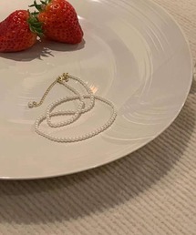 フェイクパールネックレス