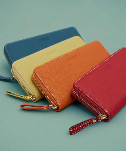 BARCOS(バルコス)の「【BARCOS/バルコス】シュリンクレザーラウンド型ウォレット(財布・レディース・ブラック/オレンジ/ベージュ系その他/レッド/ブルー/グリーン/イエロー・ONE SIZE)」の15枚目の写真