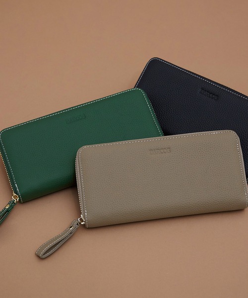 BARCOS(バルコス)の「【BARCOS/バルコス】シュリンクレザーラウンド型ウォレット(財布・レディース・ブラック/オレンジ/ベージュ系その他/レッド/ブルー/グリーン/イエロー・ONE SIZE)」の16枚目の写真