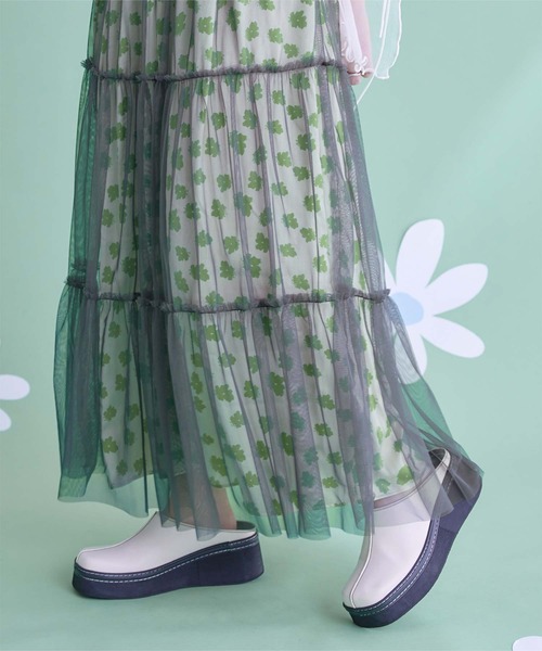Moi-meme-Moitie ウォータープリントチュールスカート 楽天市場】【中古】 Moi-meme-Moitie / ウォータープリント