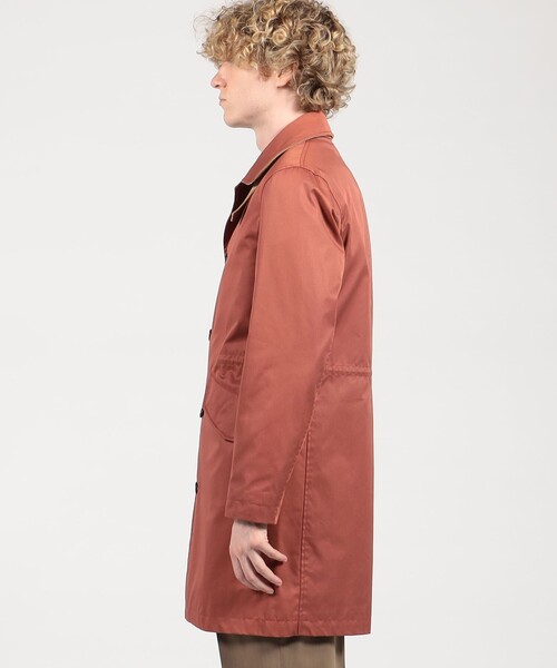 セール】CARUSO コットンナイロン バルカラーコート（ステンカラー
