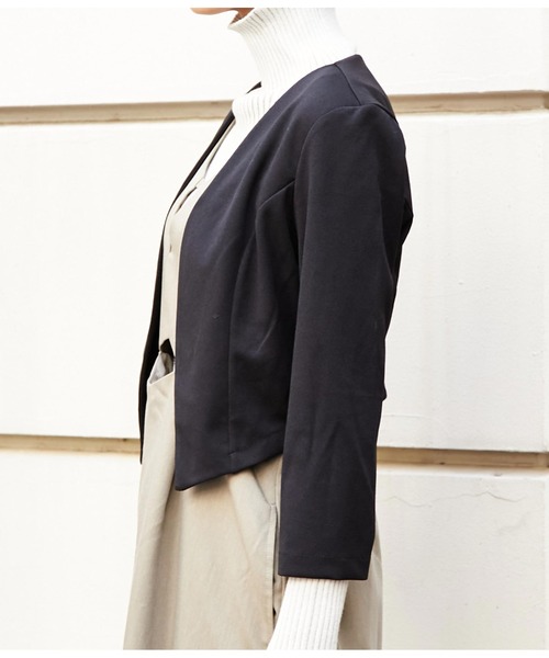 Settimissimo（セッティミッシモ）の「ITALY　ショートボレロ（カーディガン/ボレロ・レディース・ブラック・FREE）」の5枚目の写真