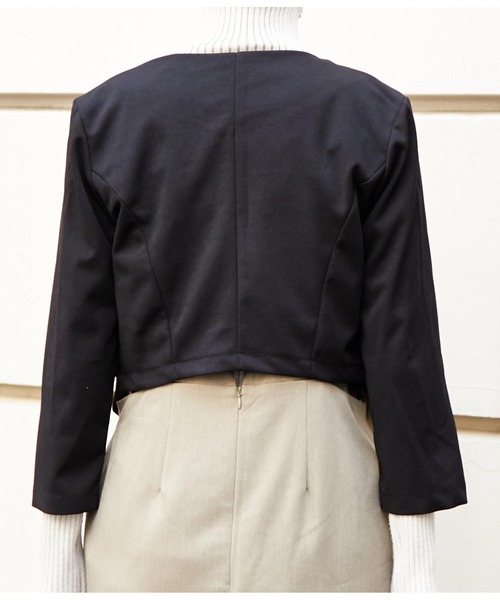 Settimissimo（セッティミッシモ）の「ITALY　ショートボレロ（カーディガン/ボレロ・レディース・ブラック・FREE）」の6枚目の写真
