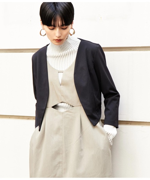 Settimissimo（セッティミッシモ）の「ITALY　ショートボレロ（カーディガン/ボレロ・レディース・ブラック・FREE）」の9枚目の写真