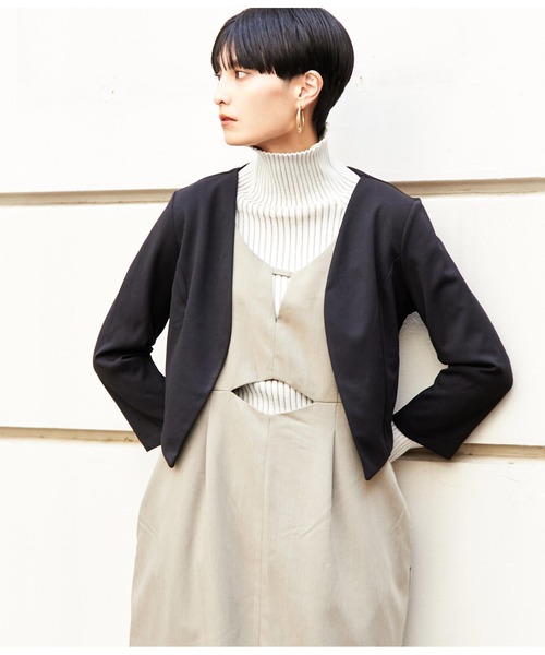 Settimissimo（セッティミッシモ）の「ITALY　ショートボレロ（カーディガン/ボレロ・レディース・ブラック・FREE）」の10枚目の写真