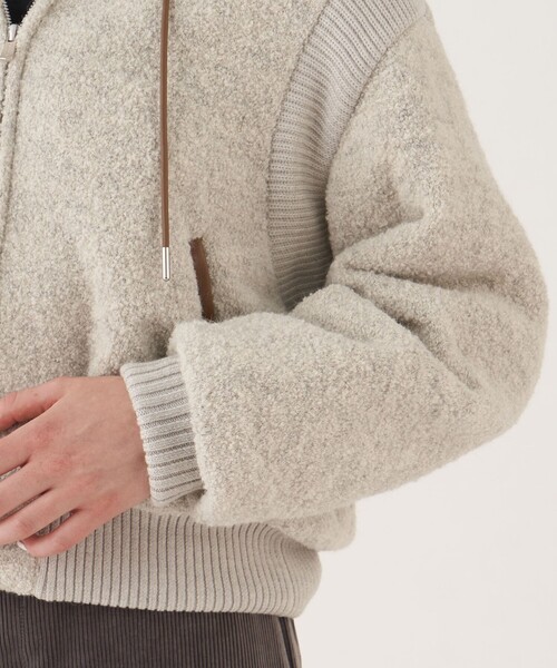 美品✨GALERIE VIE カーリーコーテッド フーデッドブルゾン 2023 