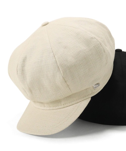 NEW ERA(ニューエラ)の「ニューエラ キャスケット 無地 綿麻(キャスケット・メンズ・ブラック/ベージュ系その他・S/M/L)」の2枚目の写真