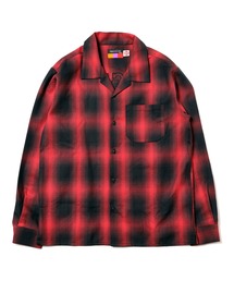 PR01.（ピーアールワン）の「RADIO EVA A189 Longinus OPEN NECKED OMBRE CHECKED SHIRTS（シャツ/ブラウス）」