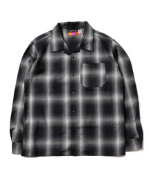 RADIO EVA A189 Longinus OPEN NECKED OMBRE CHECKED SHIRTS