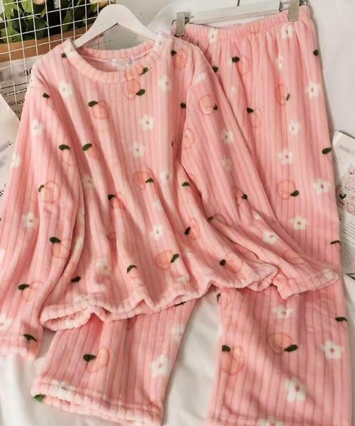 Miniministore（ミニミニストア）の「フリースパジャマ 上下セット レディース（ルームウェア/パジャマ・レディース・ピンク/アイボリー/ホワイト/ブルー・フリー）」の19枚目の写真