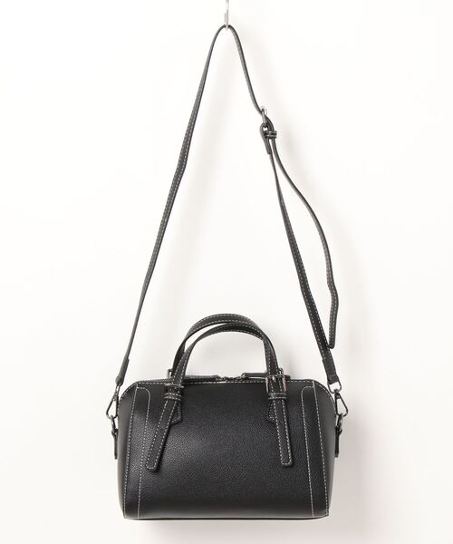 florist（フローリスト）の「【2way】ステッチレザーショルダーバッグ/ボストンバッグ（ショルダーバッグ・レディース・ブラック/グリーン/ベージュ/モカ・FREE）」の14枚目の写真