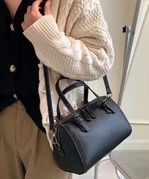 florist | 【2way】ステッチレザーショルダーバッグ/ボストンバッグ(ショルダーバッグ)