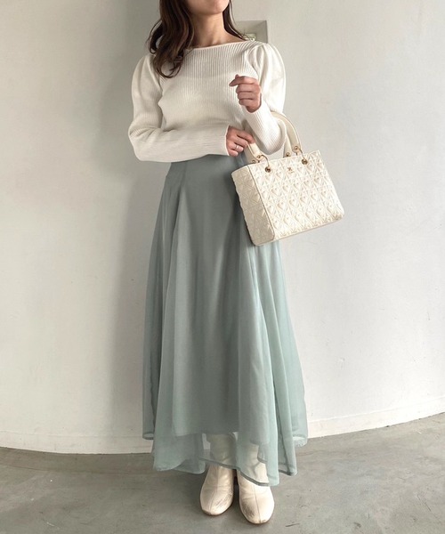 one after another NICE CLAUP（ワンアフターアナザーナイスクラップ）の「ハートキルティングスクエアバッグ（ショルダーバッグ・レディース・ブラック/アイボリー・ONE SIZE）」の20枚目の写真