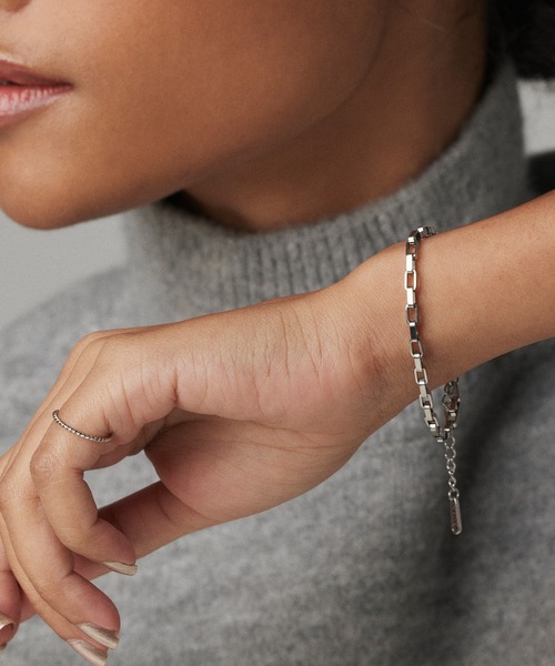 CENE（セネ）の「【CENE】セネ/スクエアチェーンブレスレット（ブレスレット・レディース・ゴールド/シルバー・FREE）」の3枚目の写真