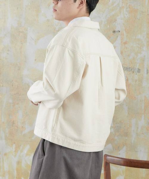 CIAOPANIC TYPY（チャオパニックティピー）の「【TYPYdenim】デニムジャケット(セットアップ対応)（デニムジャケット・メンズ・ベージュ/ネイビー/グレー/オフホワイト・MEDIUM/LARGE）」の14枚目の写真