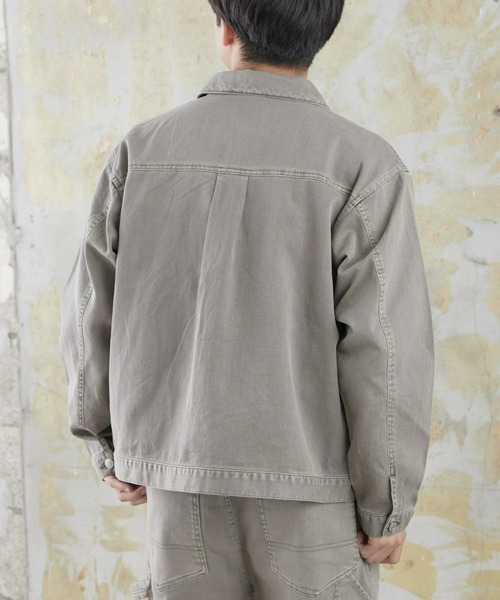 CIAOPANIC TYPY（チャオパニックティピー）の「【TYPYdenim】デニムジャケット(セットアップ対応)（デニムジャケット・メンズ・ベージュ/ネイビー/グレー/オフホワイト・MEDIUM/LARGE）」の19枚目の写真