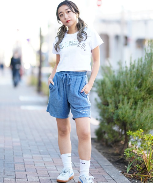 DC(ディーシー)の「DC/ディーシー ショート丈Tシャツ LST241309(Tシャツ/カットソー・レディース・オレンジ/ホワイト/ブラック・M/S)」の8枚目の写真