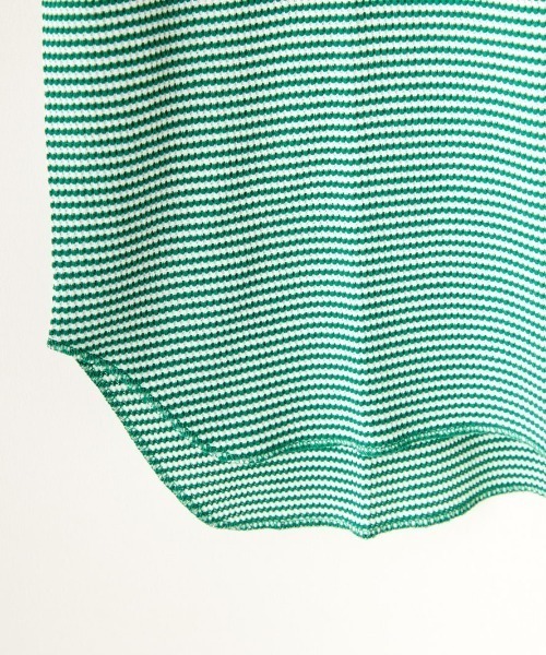 Healthknit（ヘルスニット）の「[HEALTHKNIT/ヘルスニット] 別注 クルーネック ワッフル ショートスリーブカットソー（Tシャツ/カットソー・レディース・ホワイト/グリーン/レッド/ブラック・F）」の12枚目の写真