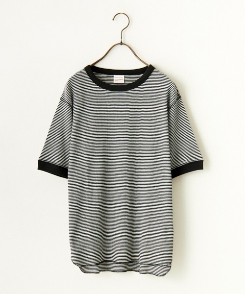 Healthknit（ヘルスニット）の「[HEALTHKNIT/ヘルスニット] 別注 クルーネック ワッフル ショートスリーブカットソー（Tシャツ/カットソー・レディース・ホワイト/グリーン/レッド/ブラック・F）」の6枚目の写真