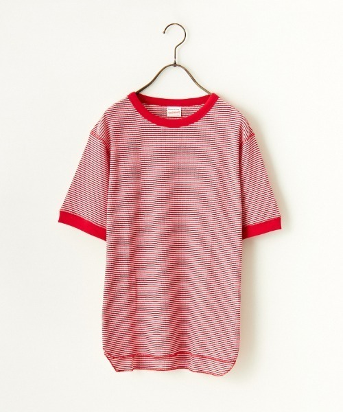 Healthknit（ヘルスニット）の「[HEALTHKNIT/ヘルスニット] 別注 クルーネック ワッフル ショートスリーブカットソー（Tシャツ/カットソー・レディース・ホワイト/グリーン/レッド/ブラック・F）」の7枚目の写真