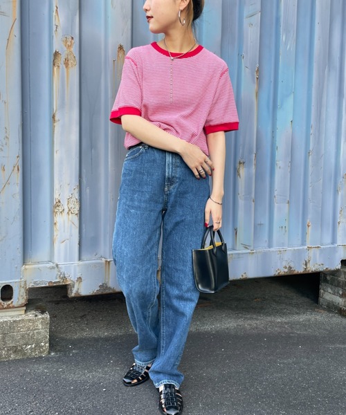 Healthknit（ヘルスニット）の「[HEALTHKNIT/ヘルスニット] 別注 クルーネック ワッフル ショートスリーブカットソー（Tシャツ/カットソー・レディース・ホワイト/グリーン/レッド/ブラック・F）」の15枚目の写真