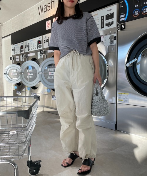 Healthknit（ヘルスニット）の「[HEALTHKNIT/ヘルスニット] 別注 クルーネック ワッフル ショートスリーブカットソー（Tシャツ/カットソー・レディース・ホワイト/グリーン/レッド/ブラック・F）」の14枚目の写真