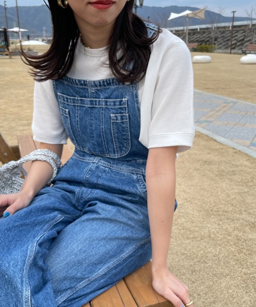 Healthknit（ヘルスニット）の「[HEALTHKNIT/ヘルスニット] 別注 クルーネック ワッフル ショートスリーブカットソー（Tシャツ/カットソー・レディース・ホワイト/グリーン/レッド/ブラック・F）」の17枚目の写真