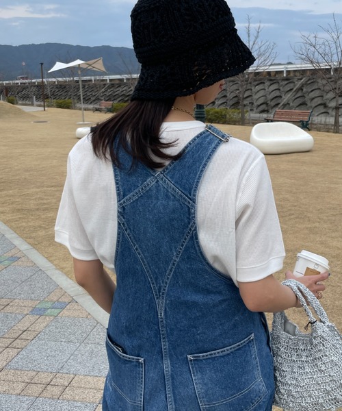 Healthknit（ヘルスニット）の「[HEALTHKNIT/ヘルスニット] 別注 クルーネック ワッフル ショートスリーブカットソー（Tシャツ/カットソー・レディース・ホワイト/グリーン/レッド/ブラック・F）」の20枚目の写真