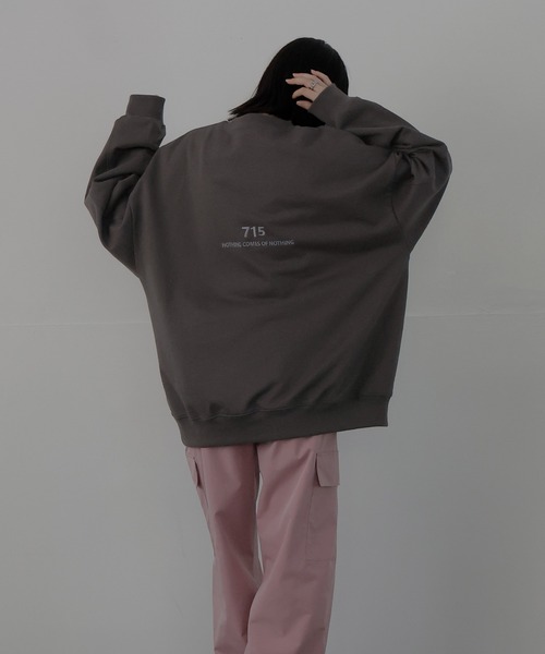 ロゴ刺繍オーバースウェット（スウェット）｜LIAN（リアン）