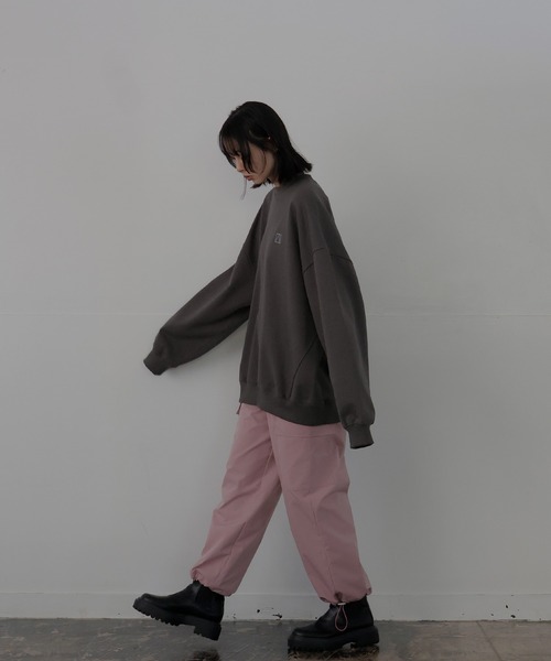 ロゴ刺繍オーバースウェット（スウェット）｜LIAN（リアン）