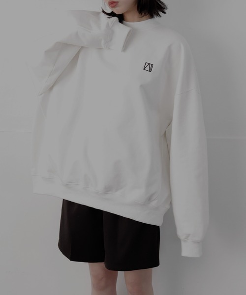 ロゴ刺繍オーバースウェット（スウェット）｜LIAN（リアン）