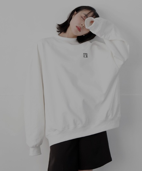 ロゴ刺繍オーバースウェット（スウェット）｜LIAN（リアン）