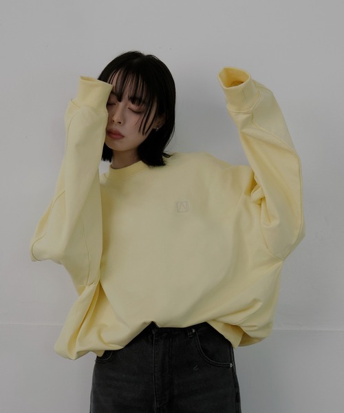 ロゴ刺繍オーバースウェット（スウェット）｜LIAN（リアン）