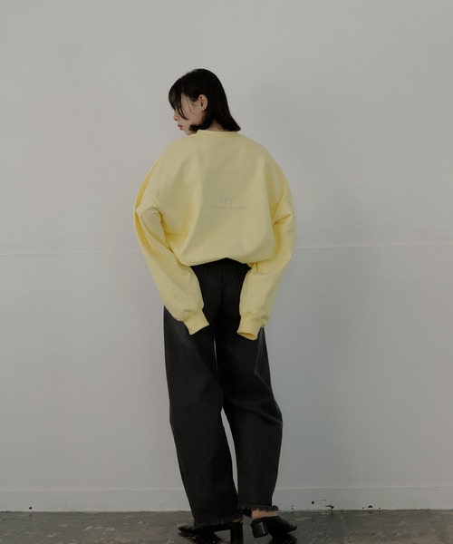 ロゴ刺繍オーバースウェット（スウェット）｜LIAN（リアン）