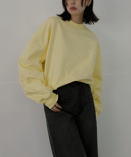 ロゴ刺繍オーバースウェット（スウェット）｜LIAN（リアン）