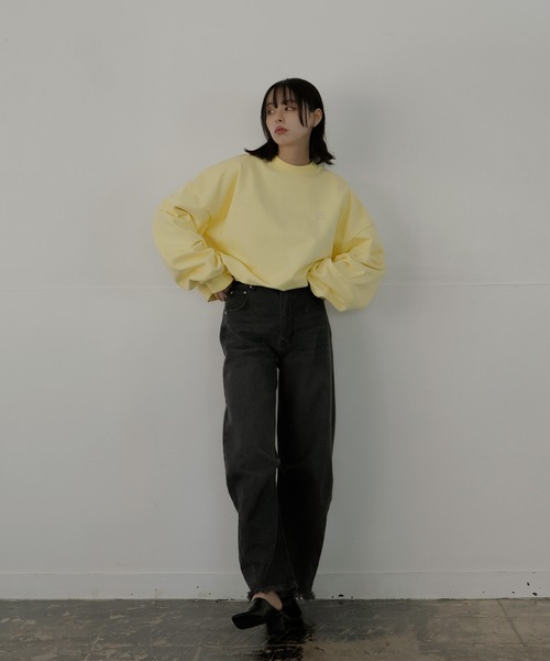 ロゴ刺繍オーバースウェット（スウェット）｜LIAN（リアン）