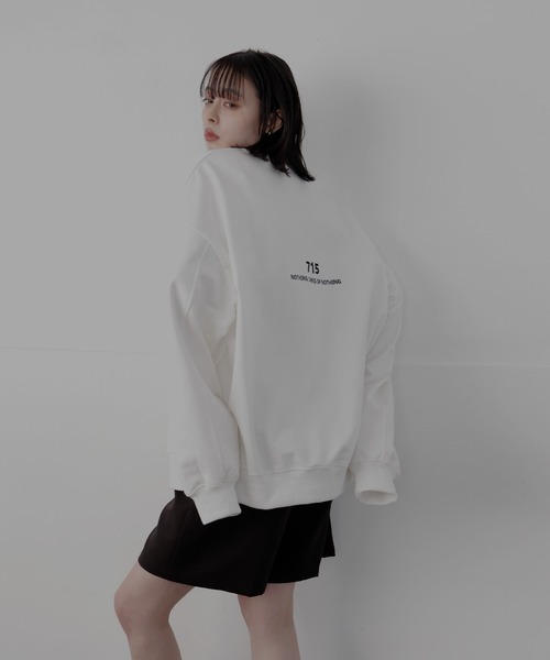 ロゴ刺繍オーバースウェット（スウェット）｜LIAN（リアン）