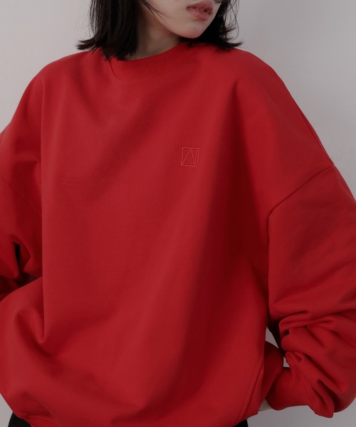 ロゴ刺繍オーバースウェット（スウェット）｜LIAN（リアン）