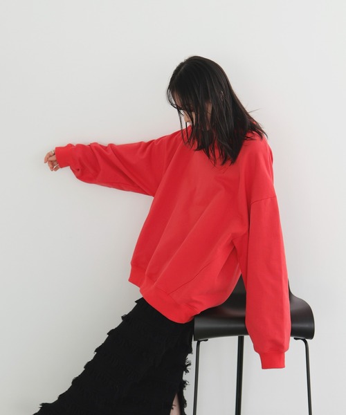 ロゴ刺繍オーバースウェット（スウェット）｜LIAN（リアン）