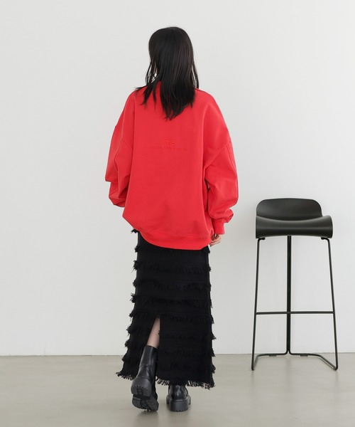 ロゴ刺繍オーバースウェット（スウェット）｜LIAN（リアン）