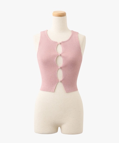 ANNA SUI NYC（アナ スイ エヌ ワイ シー）の「ANNA SUI NYC グリッターニットタンクトップ（タンクトップ・レディース・ピンク/シルバー/ブルー/ブラック・FREE）」の22枚目の写真