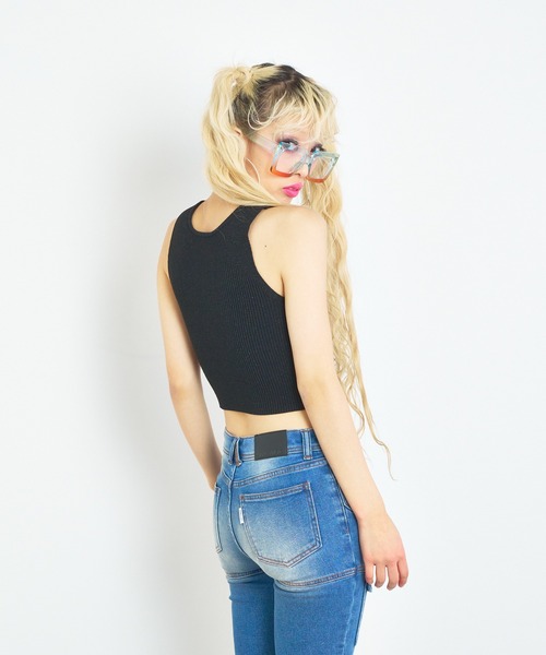 ANNA SUI NYC（アナ スイ エヌ ワイ シー）の「ANNA SUI NYC グリッターニットタンクトップ（タンクトップ・レディース・ピンク/シルバー/ブルー/ブラック・FREE）」の18枚目の写真