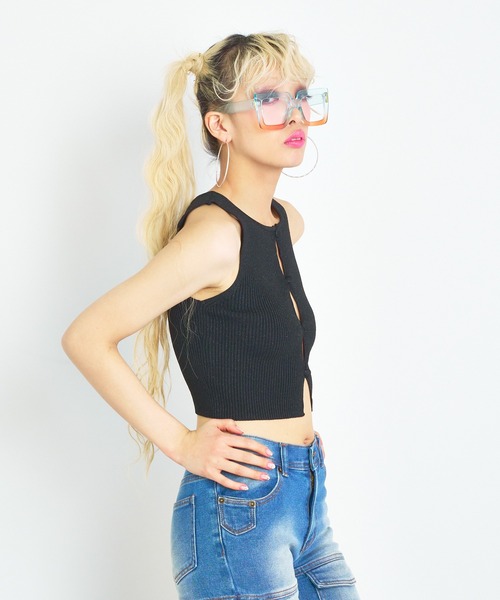 ANNA SUI NYC（アナ スイ エヌ ワイ シー）の「ANNA SUI NYC グリッターニットタンクトップ（タンクトップ・レディース・ピンク/シルバー/ブルー/ブラック・FREE）」の17枚目の写真