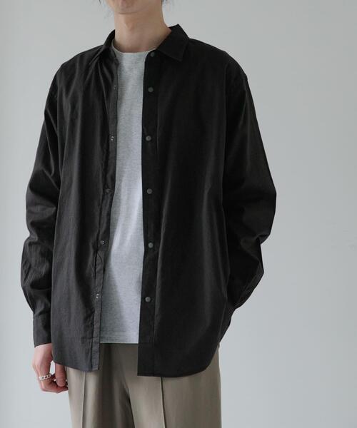 FORK&SPOON（フォークアンドスプーン）の「FORK&SPOON　スナップボタンシャツ（シャツ/ブラウス・メンズ・ストライプ/チャコールグレー/オフホワイト・5/4）」の14枚目の写真