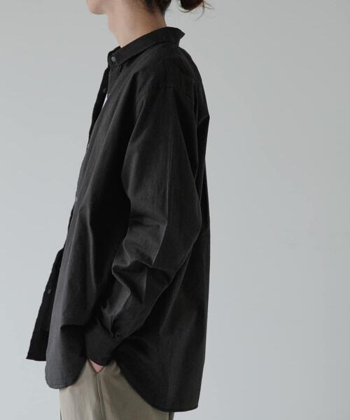 FORK&SPOON（フォークアンドスプーン）の「FORK&SPOON　スナップボタンシャツ（シャツ/ブラウス・メンズ・ストライプ/チャコールグレー/オフホワイト・5/4）」の15枚目の写真