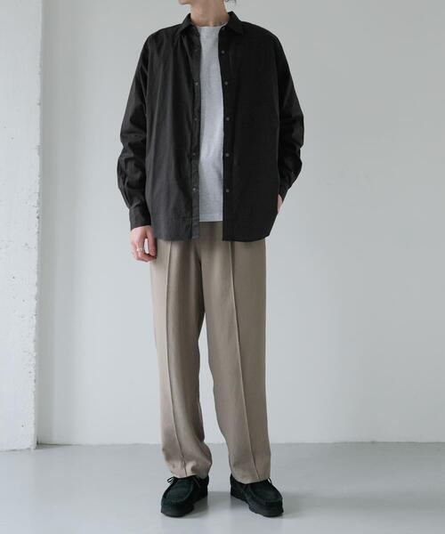 FORK&SPOON（フォークアンドスプーン）の「FORK&SPOON　スナップボタンシャツ（シャツ/ブラウス・メンズ・ストライプ/チャコールグレー/オフホワイト・5/4）」の10枚目の写真