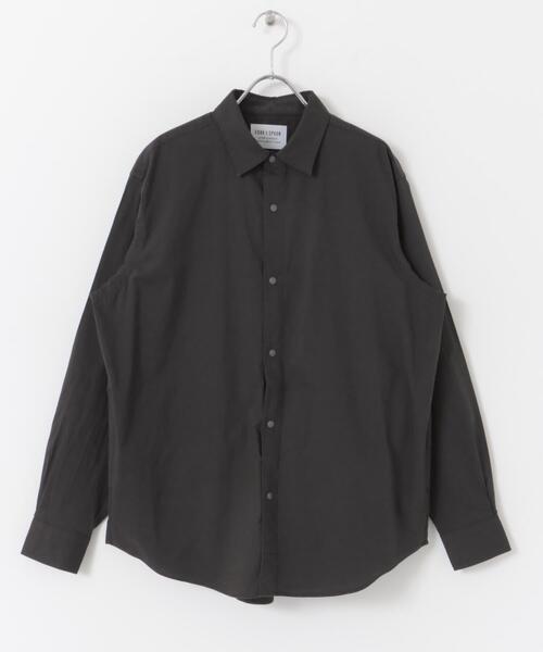 FORK&SPOON（フォークアンドスプーン）の「FORK&SPOON　スナップボタンシャツ（シャツ/ブラウス・メンズ・ストライプ/チャコールグレー/オフホワイト・5/4）」の4枚目の写真